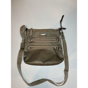 Dana Buchman Christina Women's Crossbody Bag Purse Khaki Adjustable Lightweight